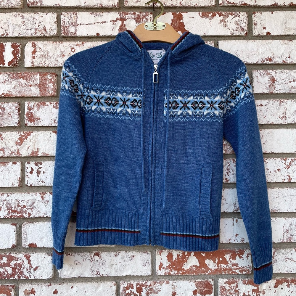 Hot Line | from Mervyn’s Vintage 70s Knit Zip-Up Hoodie